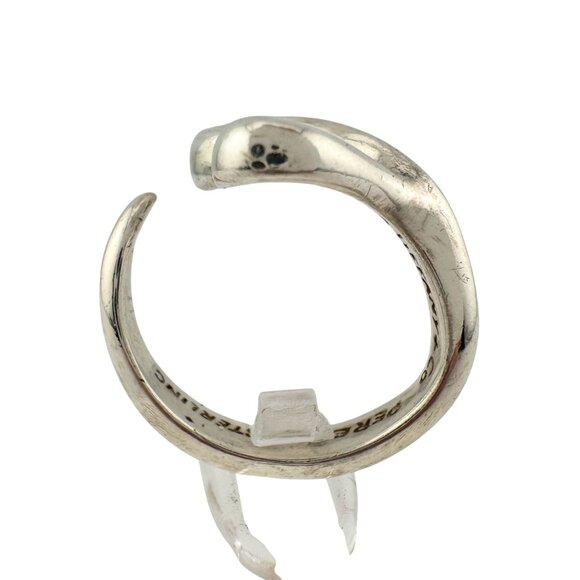 Tiffany & Co Open Heart Ring - Sterling Silver - Size 5.5 - Picture 2 of 14